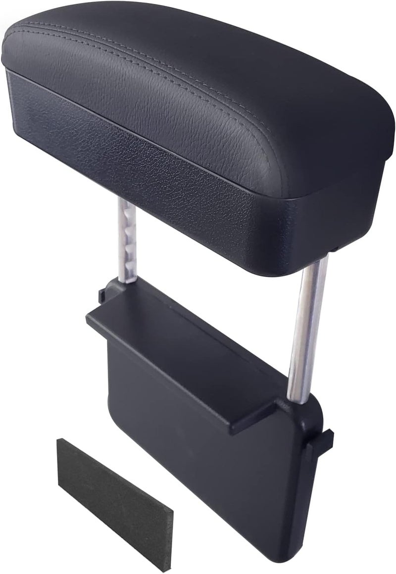 Dimeani Car Armrest Storage Box, Car Seat Gap Filler Organizer, Car Organizers and Storage, Arm Rest for Car, Forearm Wrist Support Adjustable Armrest for Most Car Models (Black) - Image 1